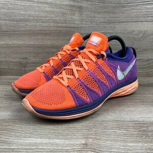 Nike Flyknit Lunar 2 Orange Purple Running Shoe